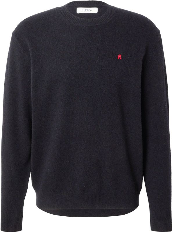 REPLAY - Trui - Zwart - Knitwear - Lange Mouw