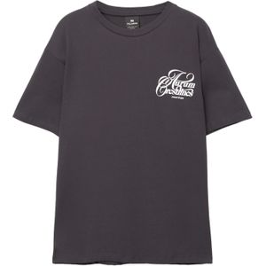 Pull&Bear Shirt 'AURUM CRESTLINES'  navy / wit