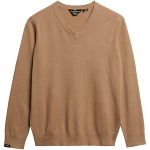 Superdry - W6110644A - Gebreide Trui - Bruin - Casual - Polyester