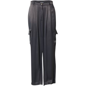 ABOUT YOU x Chiara Biasi Bandplooibroek 'Iris'  donkergrijs