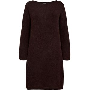 NÜMPH Jurk ' NURIETTE '  chocoladebruin