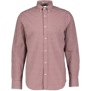 GANT Overhemd  bordeaux / rood gemêleerd / natuurwit