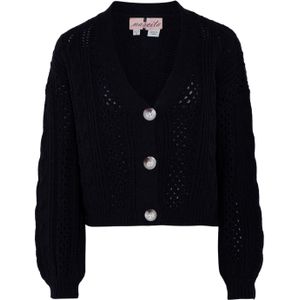 nascita Gebreid vest  zwart