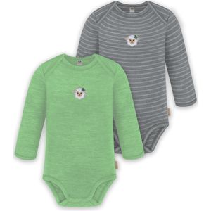 normani Rompertje/body 'Auckland'  beige / grijs / groen / wit