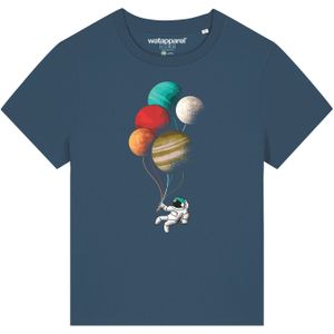 Watapparel Shirt ' Balloon Spaceman '  petrol / gemengde kleuren