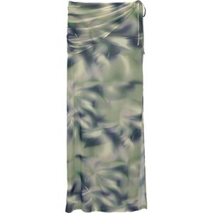 Pull&Bear Rok  marine / geel / groen / lila