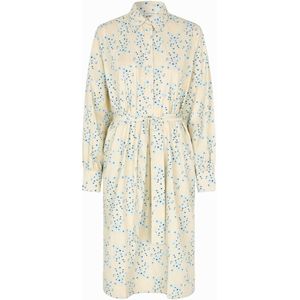 SECOND FEMALE Blousejurk 'Claud'  beige / lichtblauw / zwart