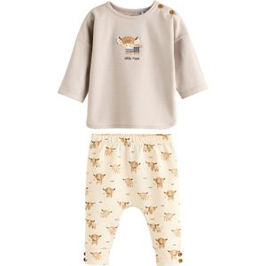 Next Set  lichtbeige / lichtblauw / bruin / mauve