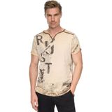 Rusty Neal - T-shirt - V-hals - Heren - 100% Katoen - Normale Pasvorm