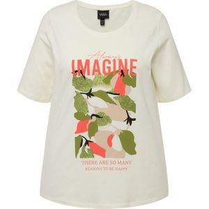 Ulla Popken Shirt  crème / groen / koraal