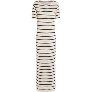 TOMMY HILFIGER Gebreide jurk 'POINTELLE'  ivoor / marine