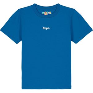 watabout.kids Shirt 'Nope'  royal blue/koningsblauw / wit