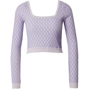 florence by mills exclusive for ABOUT YOU Trui 'Gleeful'  lila / wit