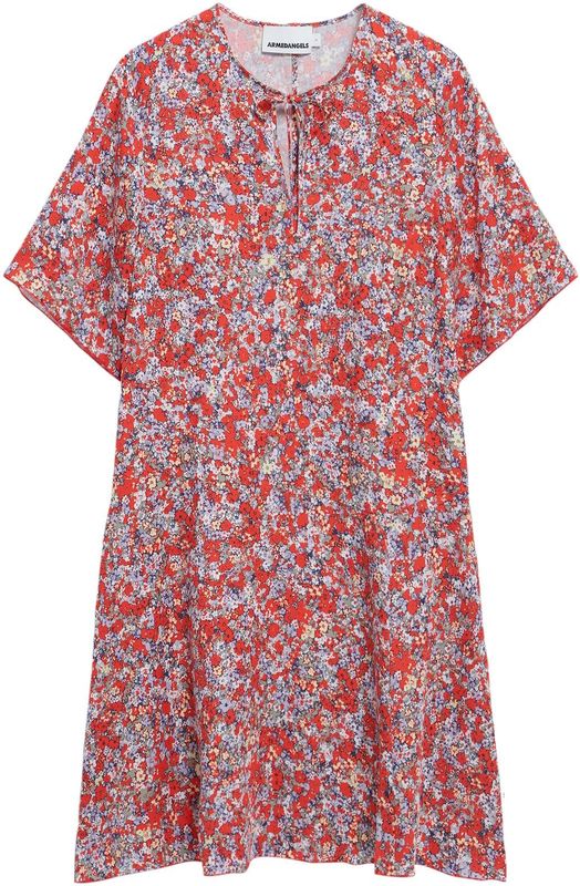 ARMEDANGELS - Jurk - Koraal - Knielengte - Ronde Hals - Normale Pasvorm