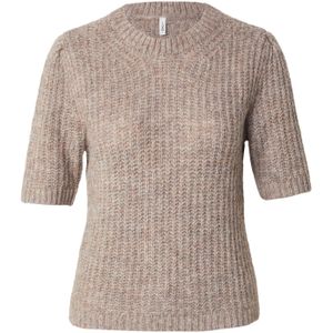 ONLY Trui 'ONLSHINE'  donkerbeige