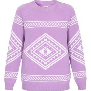 IZIA Trui  lavendel / wit