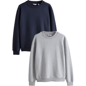 Next Sweatshirt  navy / lichtgrijs