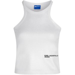 KARL LAGERFELD JEANS Top  zwart / zilver