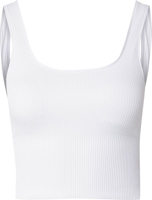 Aim'n - Sport bh - Wit - Met Beugel - Diepe Snit