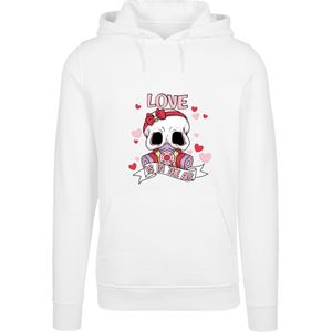F4NT4STIC Trui 'Anti Valentinstag Love Is In The Air'  rosa / knalrood / zwart / wit