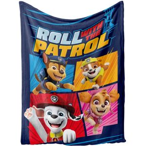 PAW Patrol Babydeken  blauw / marine / oranje / rood