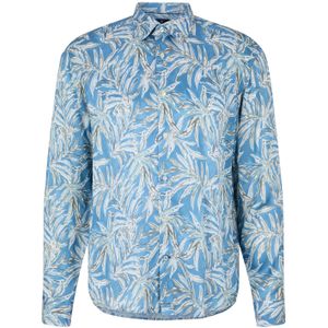 JOOP! - Overhemd - Wit - Viscose - Loose Fit - Kentkraag