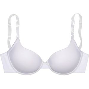Lascana - Ela - Bh - Wit - Met Steuncups en Transparante Bandjes