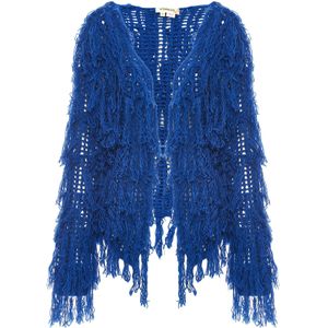 ebeeza Gebreid vest  royal blue/koningsblauw