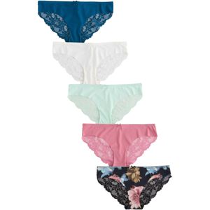 Next Slip  petrol / mintgroen / oudroze / zwart / wit