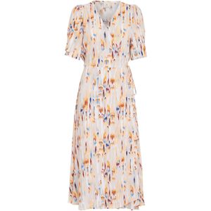 Peppercorn Jurk  blauw / lichtgrijs / oranje