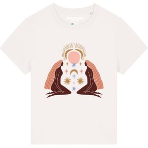 Watapparel Shirt 'Love And Flex'  goud / rosé / wijnrood / wit