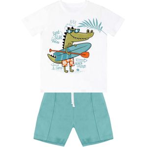 Denokids Trainingspak 'Beach Croco'  blauw