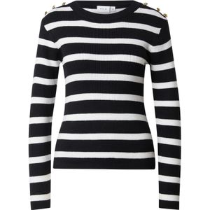 VILA Trui  goud / zwart / wit