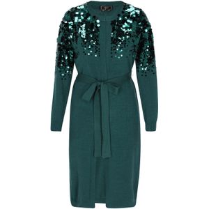 faina Gebreid vest  smaragd