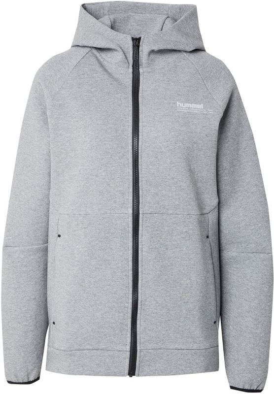 Hummel - Hmltech Fleece Regular Zip Hoodie - Grijs Melange - Trainingsjack