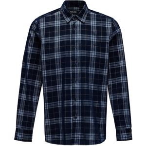 Salsa Jeans - 21010927 - Overhemd - Blauw - Geruit Ribfluweel