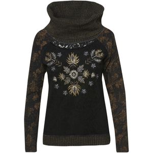 KOROSHI Shirt  kaki / oranje / wit