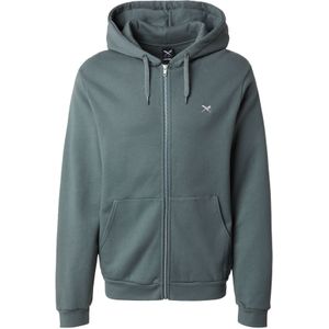 Iriedaily Sweatvest 'Mini Flag 2'  donkergroen / wit