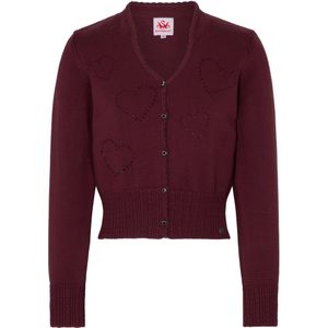 SPIETH & WENSKY Gebreid vest 'Gosina'  donkerrood