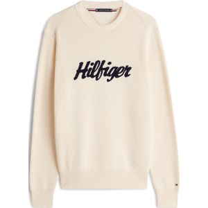 TOMMY HILFIGER Trui  ivoor / zwart