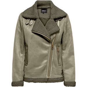 Only - ONLNEWDIANA AVIATOR JACKET - Imitatieleren Jack - Mermaid