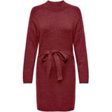 Olmleva - Lange Jurk - Gebreide Jurk - Hoge Hals - Lange Mouwen