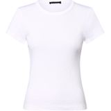 DRYKORN - Koale - T-shirt - Wit - Katoen, Ronde Hals, Kwartmouw