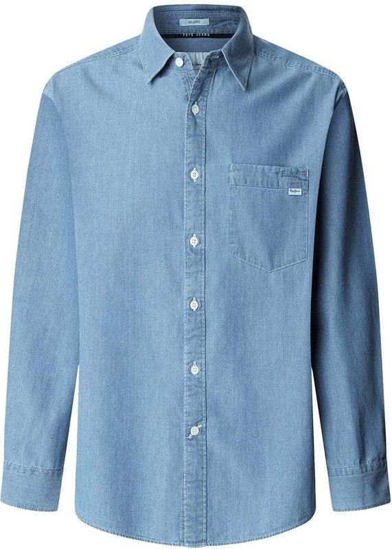 Pepe Jeans - Colman - Denim Overhemd - Korte Mouwen