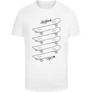 ZOO YORK Shirt 'Skating'  zwart / wit