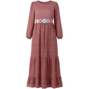 MODAMIHRAM Jurk  aqua / lila / oudroze / kersrood