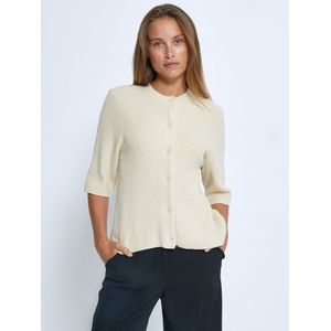 DESIRES Gebreid vest 'Delta'  offwhite