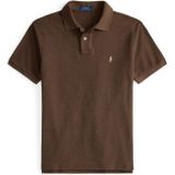 Polo Ralph Lauren - Shirt - Chocoladebruin - Katoen - Normale Pasvorm