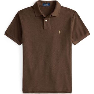 Polo Ralph Lauren - Shirt - Chocoladebruin - Katoen - Normale Pasvorm