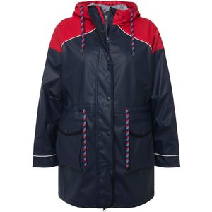 Ulla Popken - Tussenjas - Marine - Kersrood - Wit